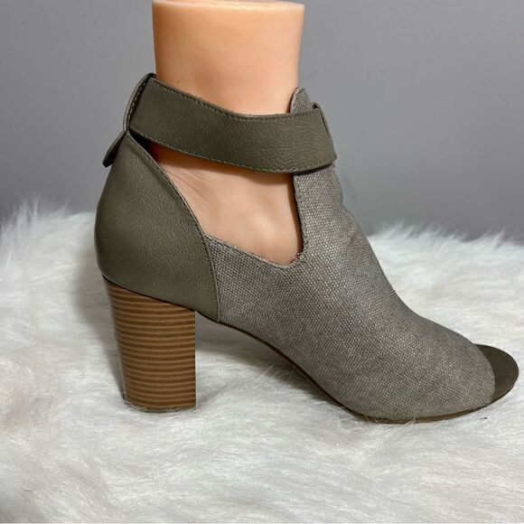 Sole Sensability Memory Foam Peep Toe Ankle‎ Strap Wooden Heel Shoe - 8.5M - Picture 3 of 16